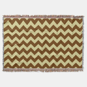 Couverture Brown et Tan Chevron motif zigzag