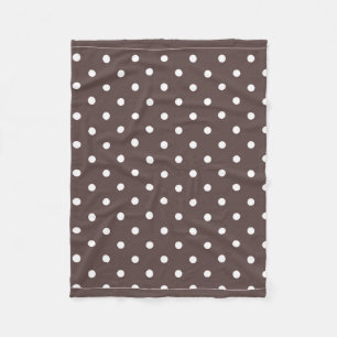 Couverture brun chocolat d'ouatine de point de
