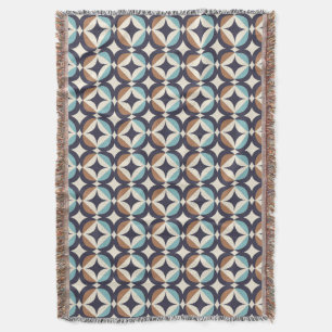 Couverture Brun moderne de la moitié du siècle et motif