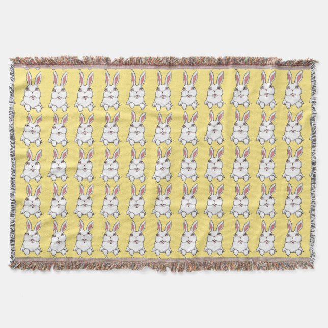 Couverture Bunny Blanket lapin de Pâques Lapin Jeter des couv (Devant)