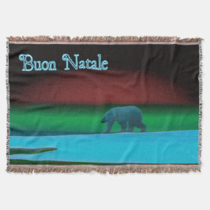 Couverture Buon Natale - Lumières Polaires Ours Polaire