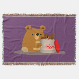 Couverture Bye Bye Honey ! Mignonne Ours De Cartoon Jetez La