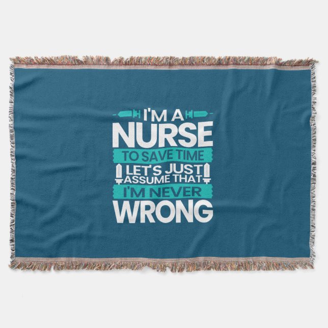 Couverture Cadeau infirmière | Je Suis Infirmière Pour Gagner (Devant)