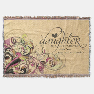 Couverture Cadeau personnalisé pour la rétro toile de jute