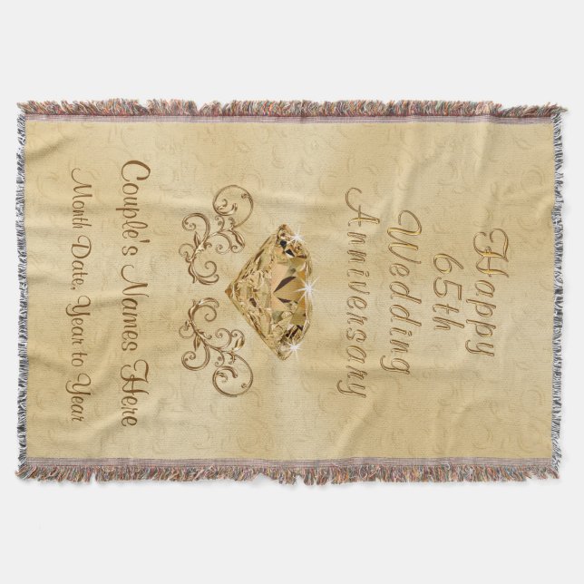 Couverture Cadeaux personnalisés Joyeux 65e anniversaire Idée (Devant)