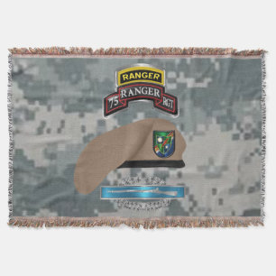 Couverture Camo vétéran de combat du 75e régiment de Rangers