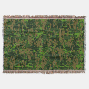 Couverture Camouflage numérique de style Woodland