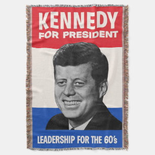 Couverture Campagne vintage JFK Kennedy président 1960