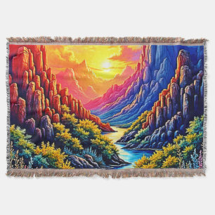 Couverture Canyon de la rivière Sunset Art