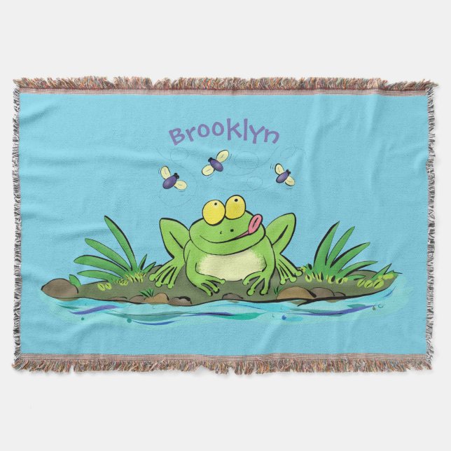 Couverture Caricature de grenouille vert mignon (Devant)