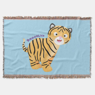 Couverture Caricature de petit tigre joyeux