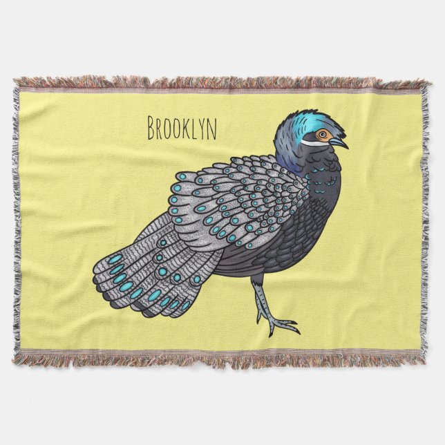 Couverture Caricature d'oiseau de faisan paon de Bornéo (Devant)