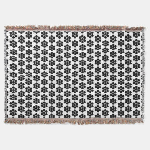 Couverture Carreau noir ornemental minimaliste moderne.