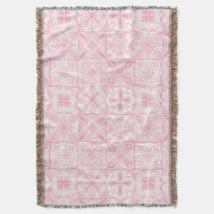 Couverture Carreaux ornés en rose