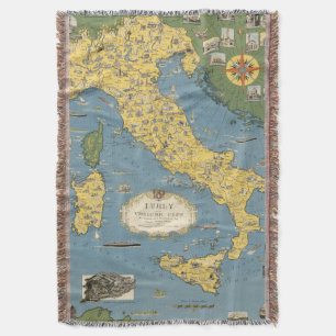 Couverture Carte de l'Italie avec la ville du Vatican