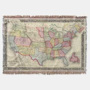 Couverture Carte des Etats-Unis, et des territoires
