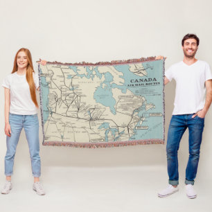 Couverture Carte des itinéraires de la poste aérienne du