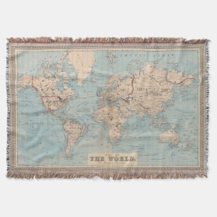 Couverture Carte du monde sur la projection de Mercator