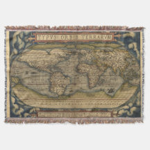 Carte du monde vintage Afghanistan