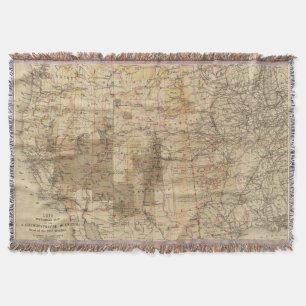 Couverture Carte du progrès 1878 des enquêtes géographique