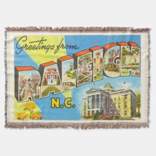 Couverture Carte postale de Vintage voyage de Raleigh la