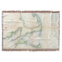 Carte vintage de Cape Cod (1857)