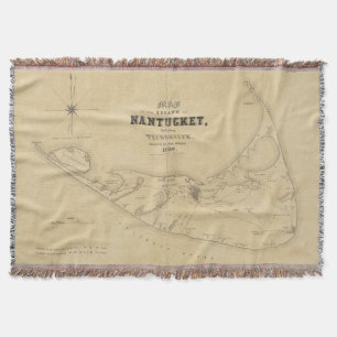 Couverture Carte vintage de Nantucket (1838)