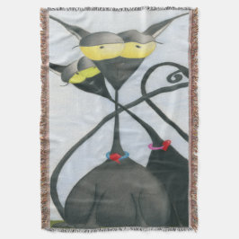 Couverture Cartoon de chats gris et noir