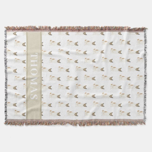 Couverture Cattledog Heeler (Rouge Blanc) Rose & Blanc (Devant)