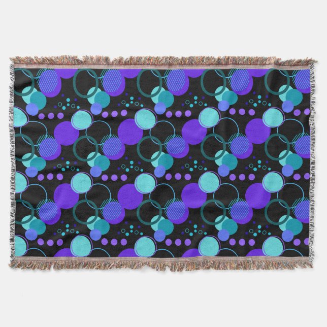 Couverture Cercles et formes rondes Motif en noir (Devant)