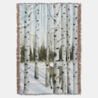 Cerf en chute de neige