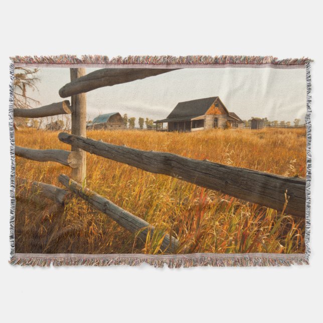 Couverture Chambre de ferme et barrière de rail dans Teton (Devant)