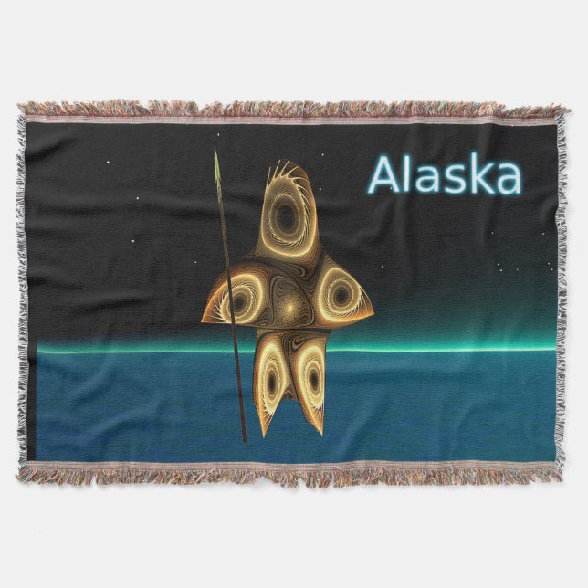 Couverture Chasseur inuit fractal - Alaska (Devant)