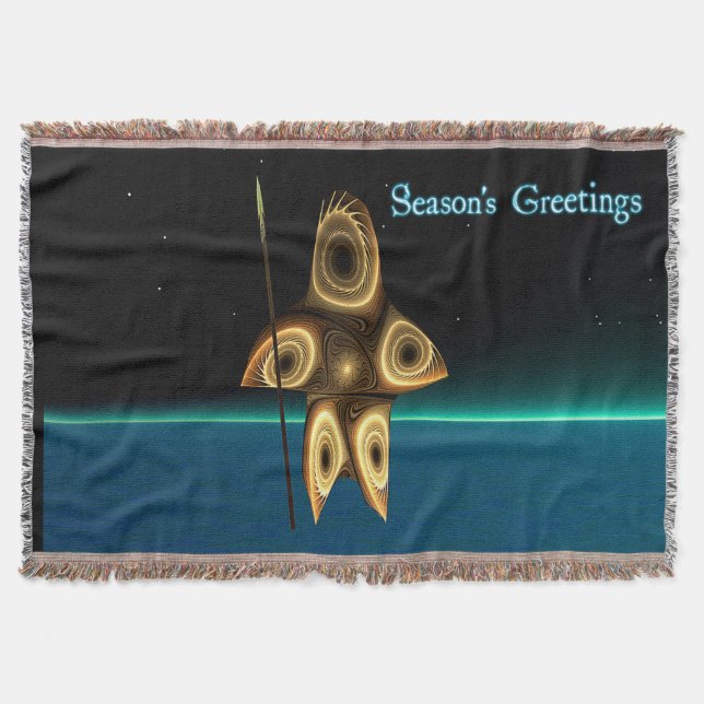 Couverture Chasseur inuit fractal - Bonnes Fêtes (Devant)
