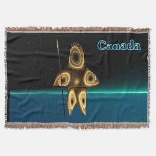 Couverture Chasseur inuit fractal - Canada