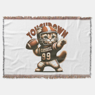 Couverture Chat américain de football - Touchdown Purrfection