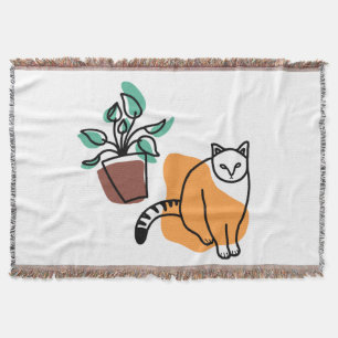 Couverture Chat et le plante