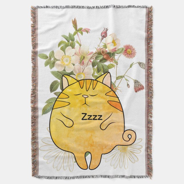 Couverture Chat roux endormi (devant Vertical)