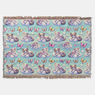 Couverture Chatons adorables et papillons