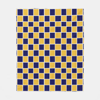 Couverture Checkered d'ouatine de marine et d'or