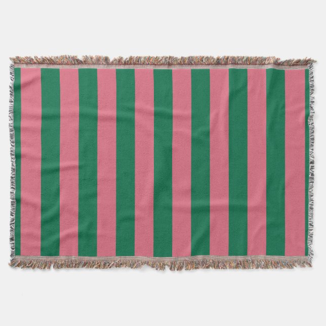 Couverture Chérie Picket Rose Vert Bande (Devant)