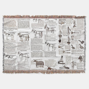 Couverture Cheval Antique Publicité Journal Art