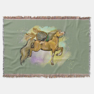 Couverture Cheval Palamino Dreamcatcher