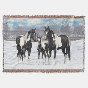Couverture Cheval Pinto Quarter Noir Chevaux Paint Chevaux Da