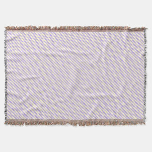 Couverture Chevron zigzag motif lilas violet crème