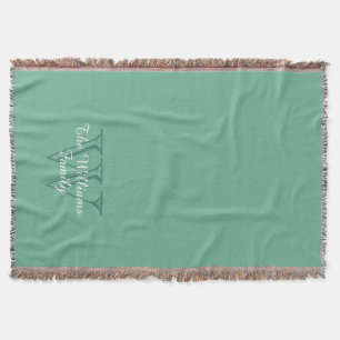 Couverture CHIC THROW_"Family" NAME SUR MONOGRAM