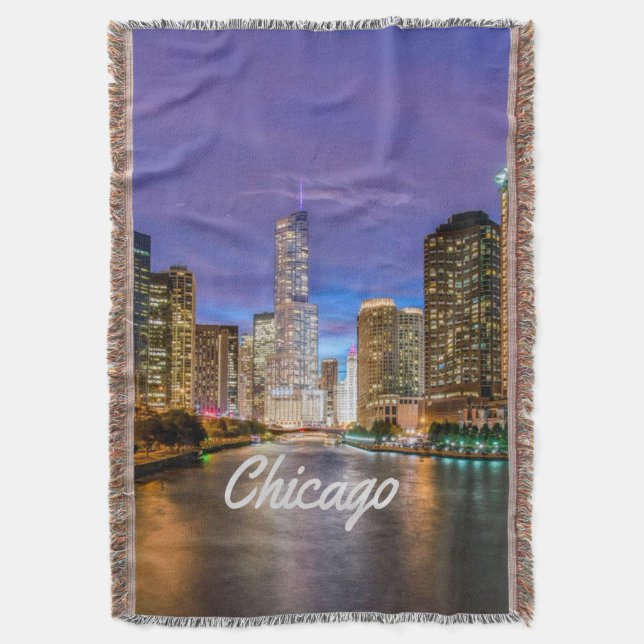 Couverture Chicago Illinois City La Nuit (devant Vertical)