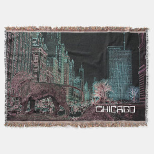 COUVERTURE CHICAGO MICHIGAN AVENUE @ ART MUSEUM 1967 NEON