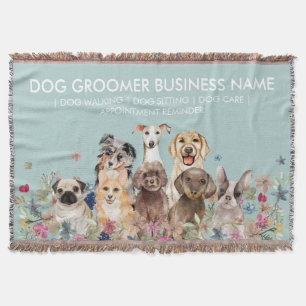 Couverture Chien à l'aquarelle verdure