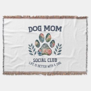 Couverture Chien Maman Paw Floral